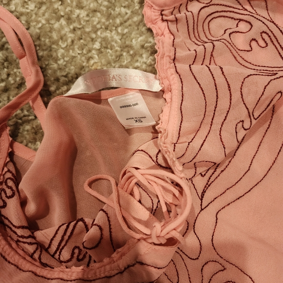 Victoria's Secret Pink Embroidered Chemise Set - Picture 3 of 3